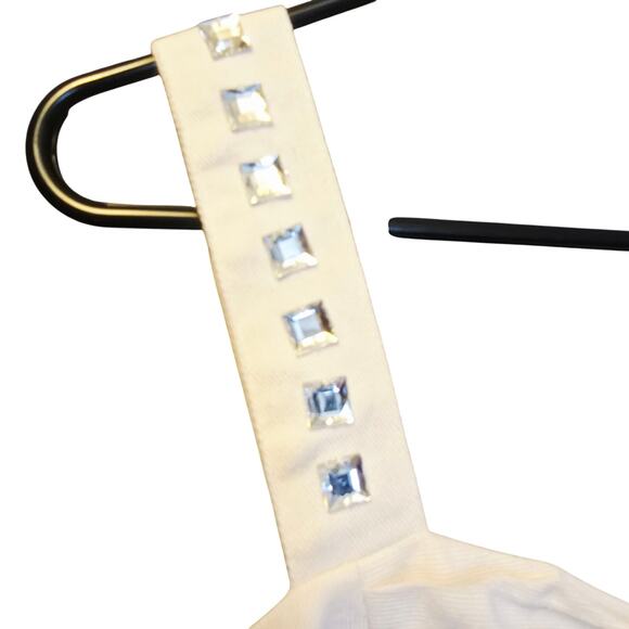 Vintage DV Jeans by Donna Vinci denim blinged tank top size 6 - Picture 3 of 5